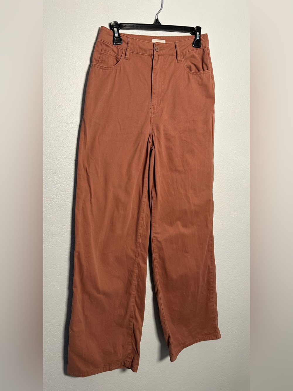 Brixton Women’s Wide-Leg Chinos in Rust Brown 27 Tall